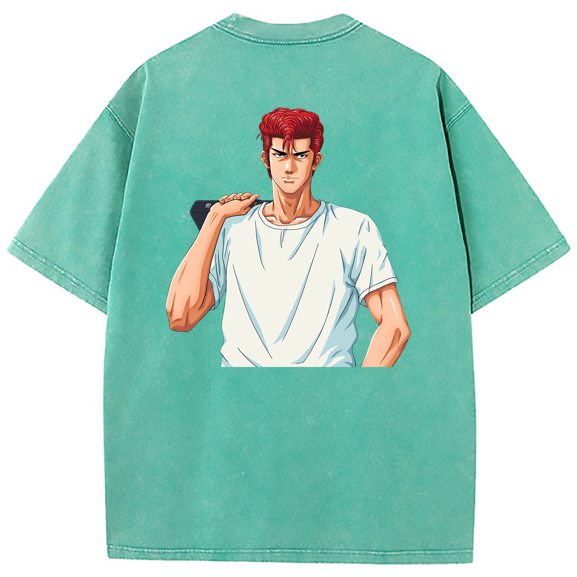 （画像用） SLAM DUNK／スラムダンク 綿100% ヴィンテージ風 半袖Tシャツ（背面プリント）